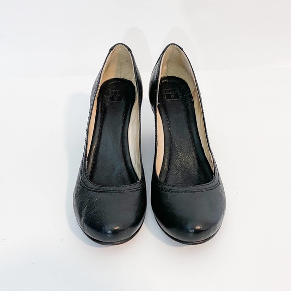 Frye Black Leather Wedges - Picture 7 of 12